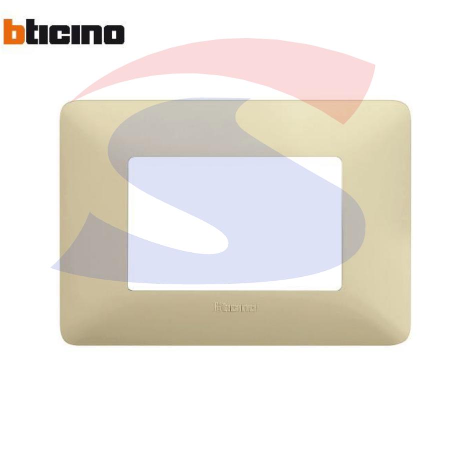 Placca rettangolare 3 posti colore Corda serie Matix - BTICINO AM4803BCD
