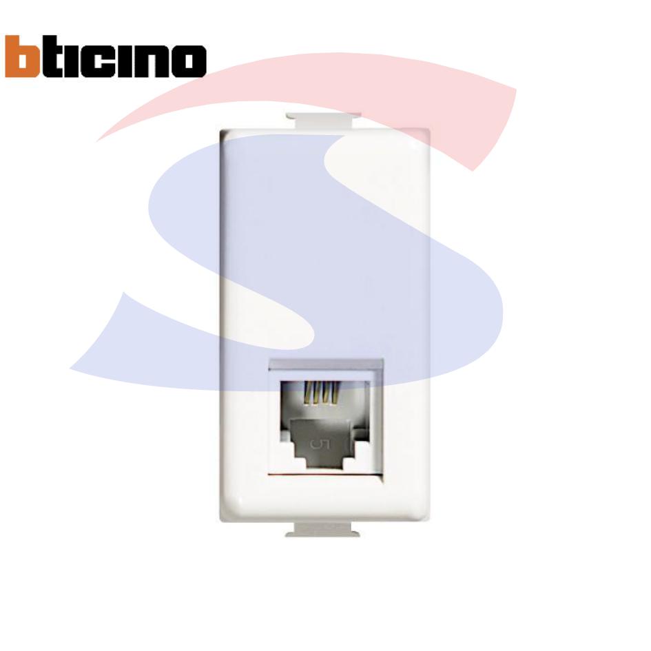 Presa telefonica Bticino RJ11 serie "Matix", Bianco - BTICINO AM5958/11N