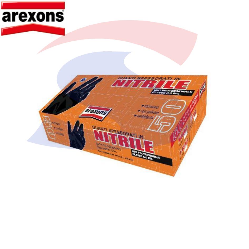 Guanti spessorati in nitrile taglia XL, Nero - AREXONS 0910