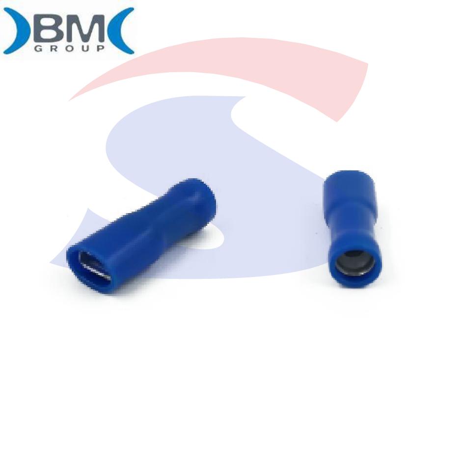 Faston femmina isolato Blu con lama di 5 x 6 mm - BMM 00292