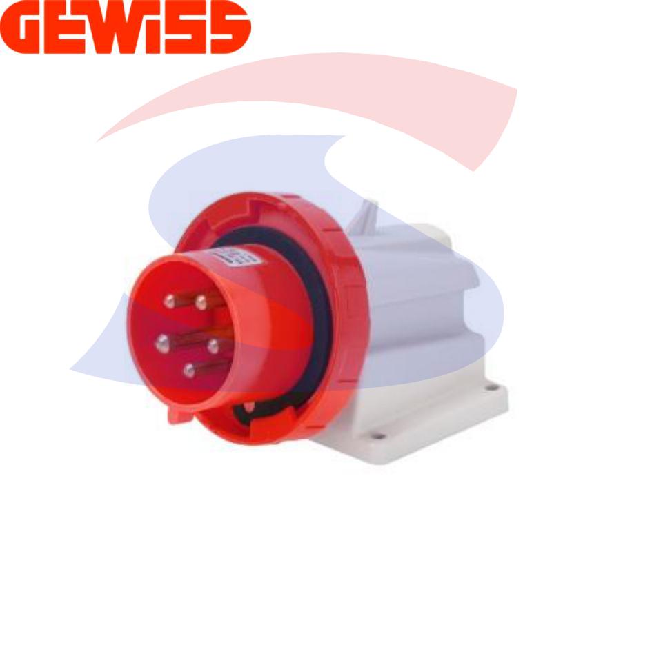 Spina industriale fissa da parete 90° 3P+N+T 32A 380-415V - GEWISS GW60442