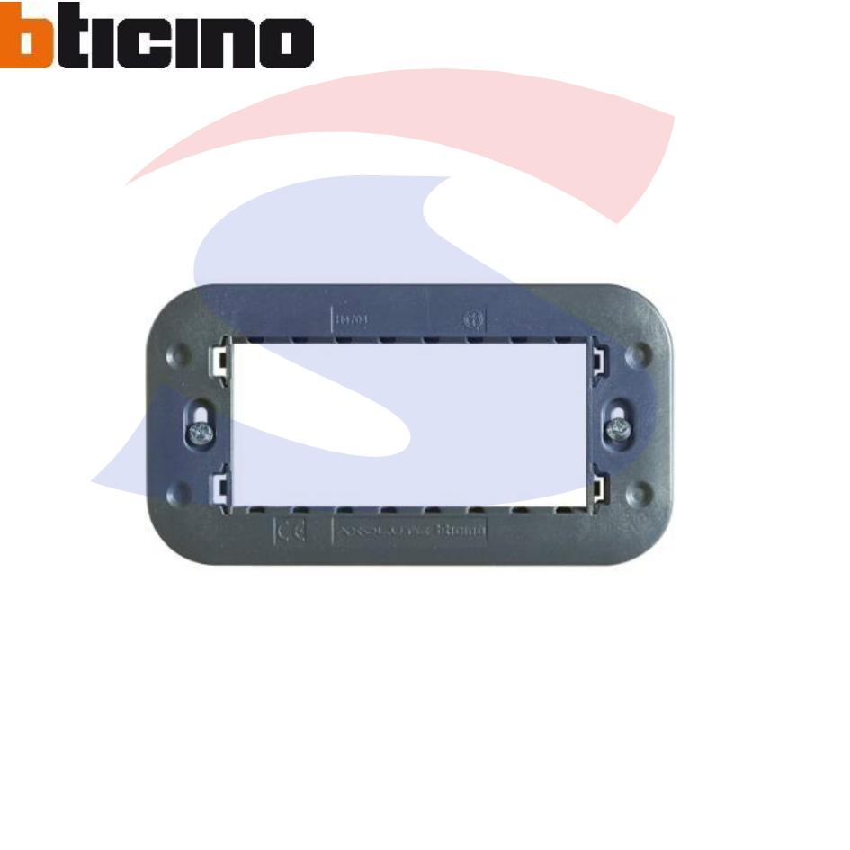 Supporto Bticino 4 moduli con viti serie "Axolute" - BTICINO H4704