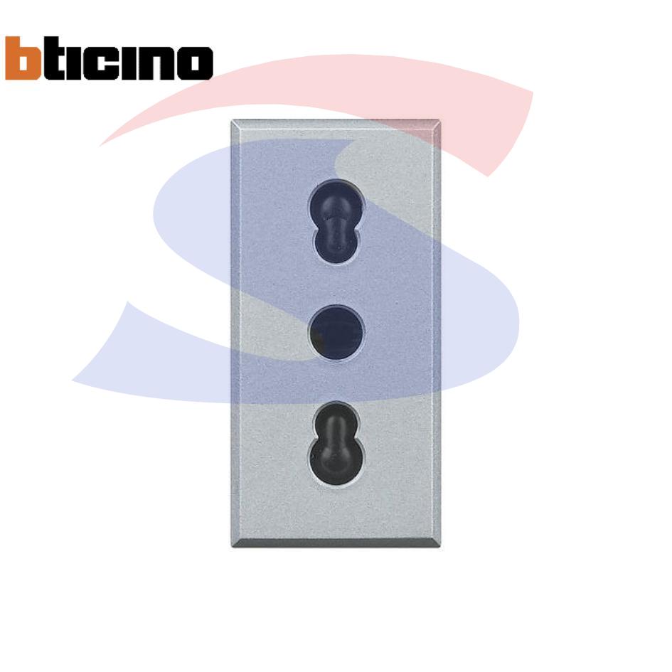 Presa bivalente serie "Axolute" 2P+T da 10/16 A, Tech - BTICINO HC4180