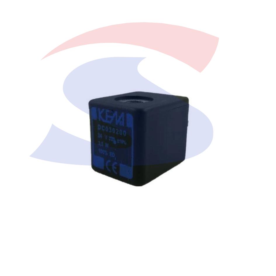 Bobina di ricambio per elettrovalvola 24 V DC 3,5 W - KEM DC030200