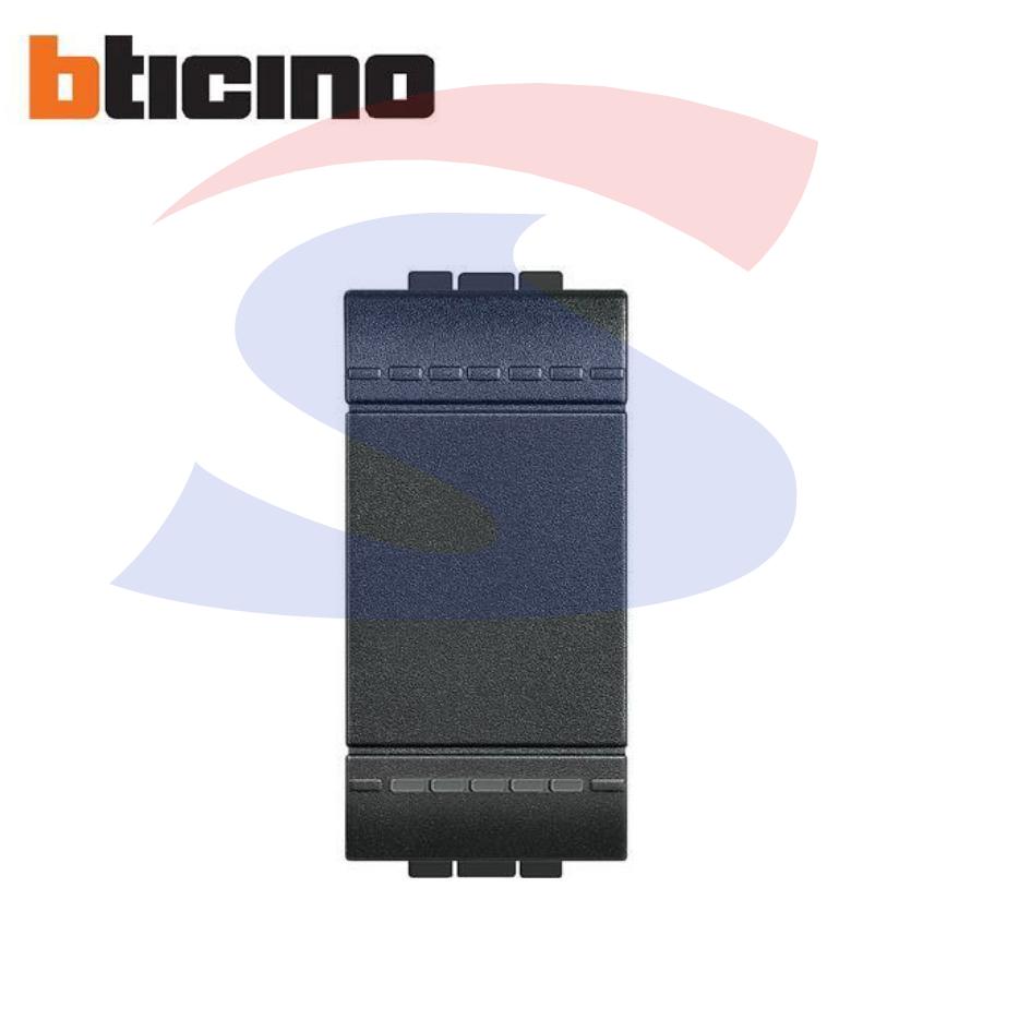 Pulsante serie "LIVING LIGHT" NO 1P 10A 250V, Antracite - BTICINO L4005N