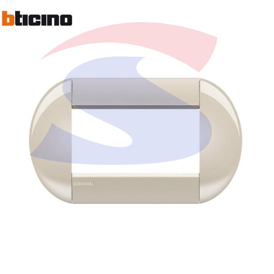 Placca 4 posti colore Colonial serie Livinglight - BTICINO LNB4804CL