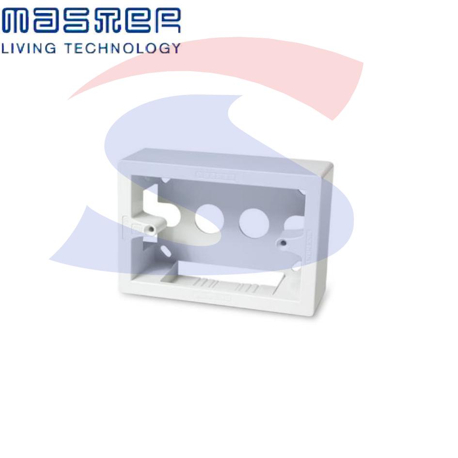 Cassetta portafrutti da esterno 124x60x50 mm 3 posti - MASTER 00481