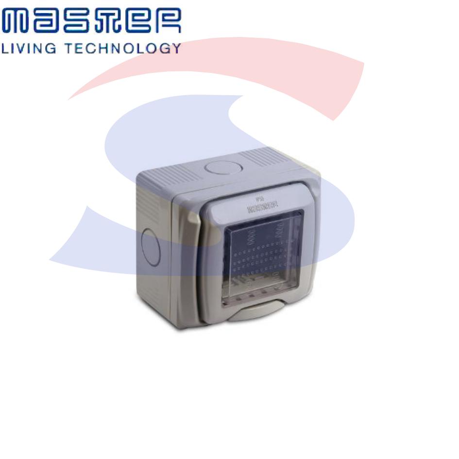 Cassetta portafrutti da esterno 75x80x47 mm 2 posti - MASTER 43402
