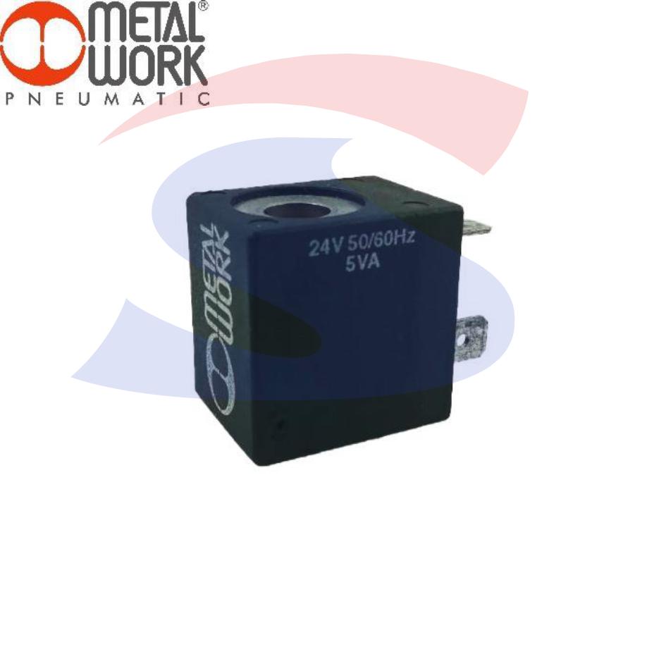 Bobina di ricambio per elettrovalvola 24 V AC 5 W - METAL WORK BOB24VAC5VA