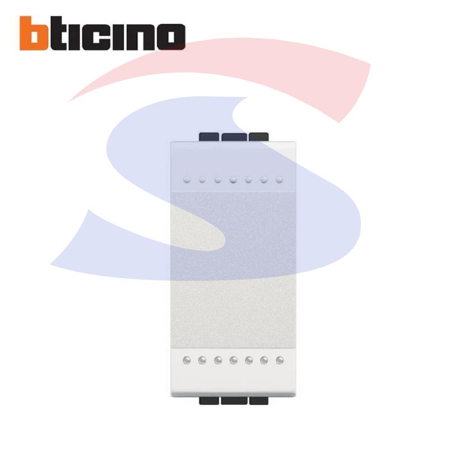 Interruttore serie "LIVING LIGHT" 1P 16 A, 250 V Bianco - BTICINO N4001N