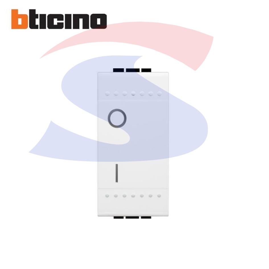 Interruttore serie "LIVING LIGHT" 2P 16 A, 250 V Bianco - BTICINO N4002N