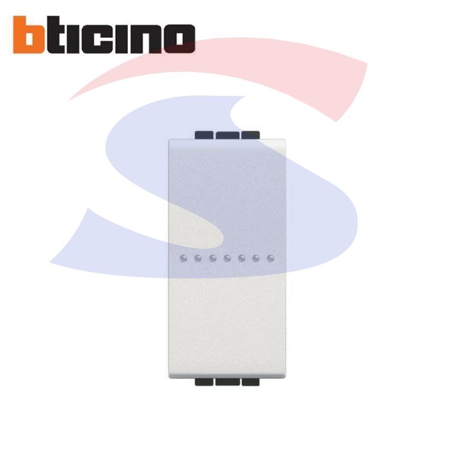 Pulsante "LIVING LIGHT" NO 1P 10A 250V, Bianco - BTICINO N4055N