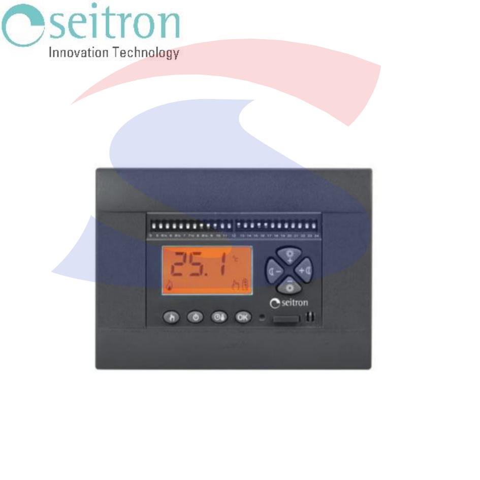 Cronotermostato digitale giornaliero da incasso, Antracite - SEITRON TCPIDOBIOOSE