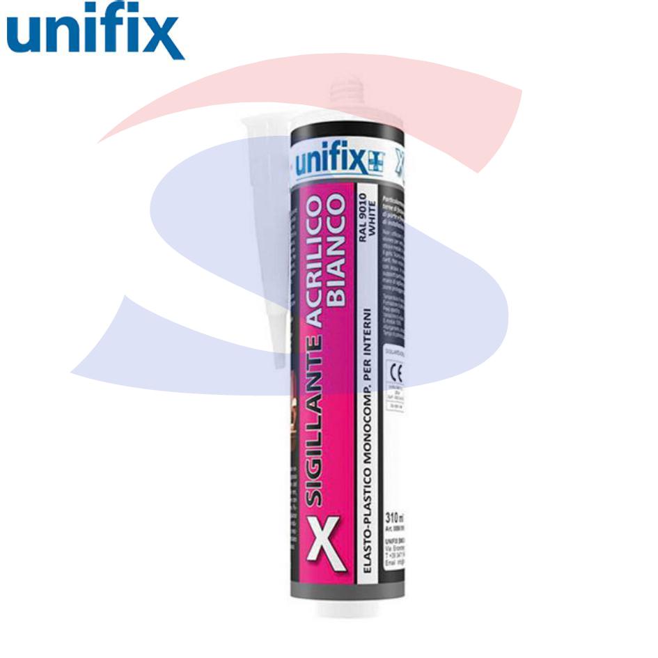 Sigillante Acrilico Unifix di colore Bianco da 310 ml - UNIFIX 0890 016 5 01