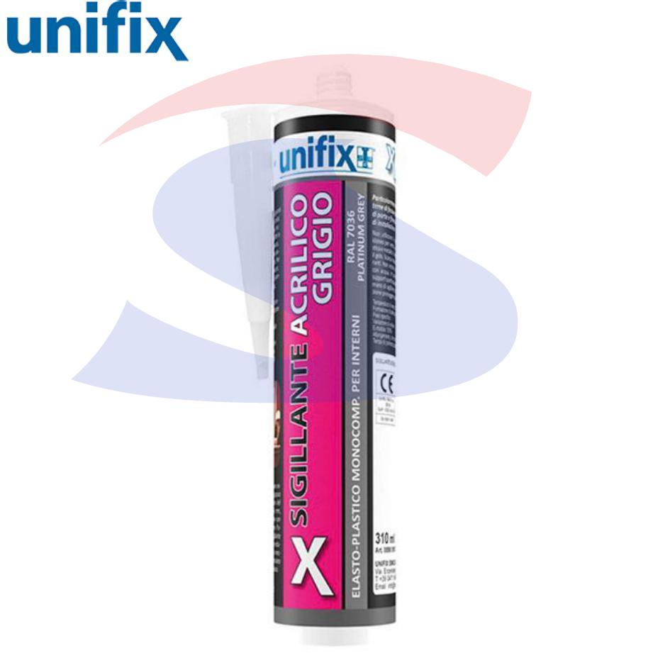 Sigillante Acrilico Unifix di colore Grigio da 310 ml - UNIFIX 0890 016 7 01