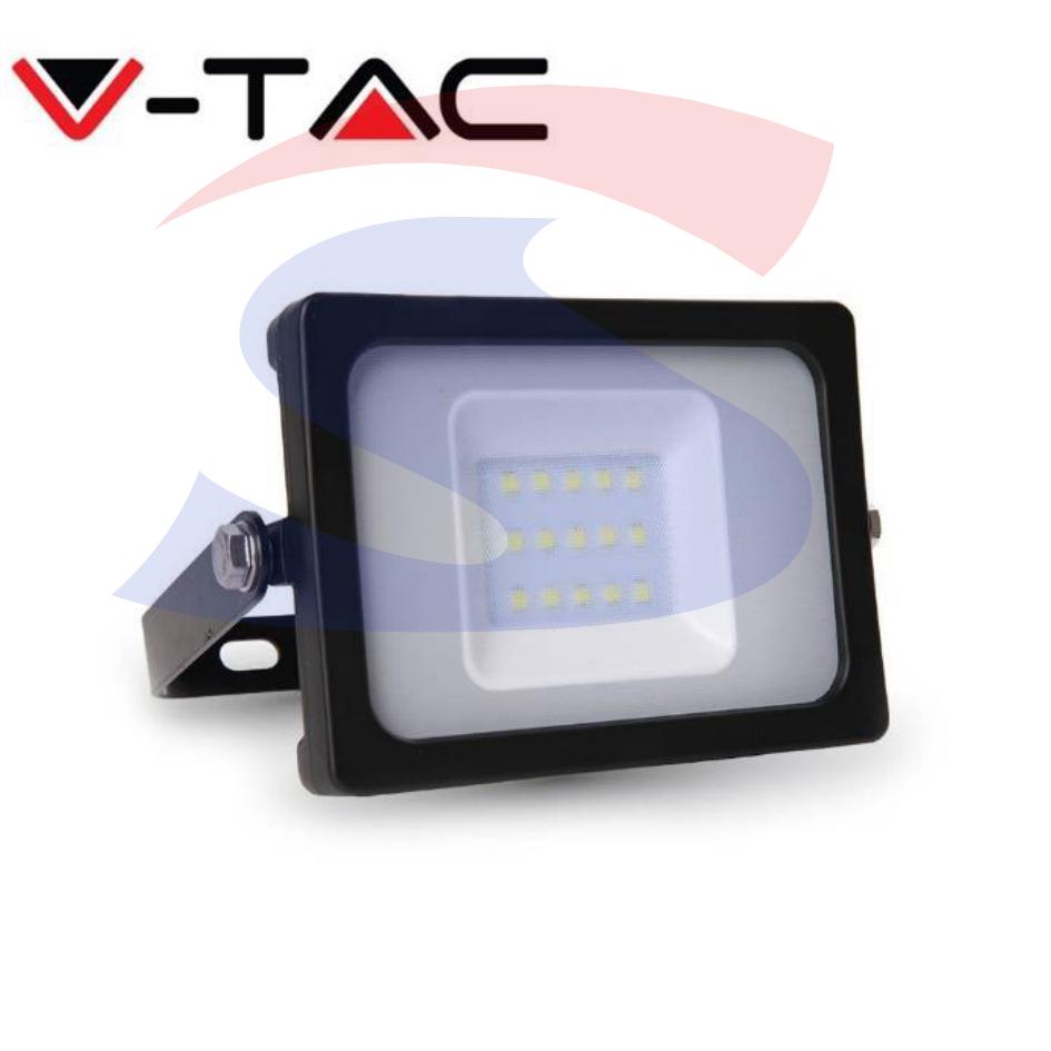 Proiettore Nero da Esterno 10W Luce Fredda 6400° - VTAC 5779