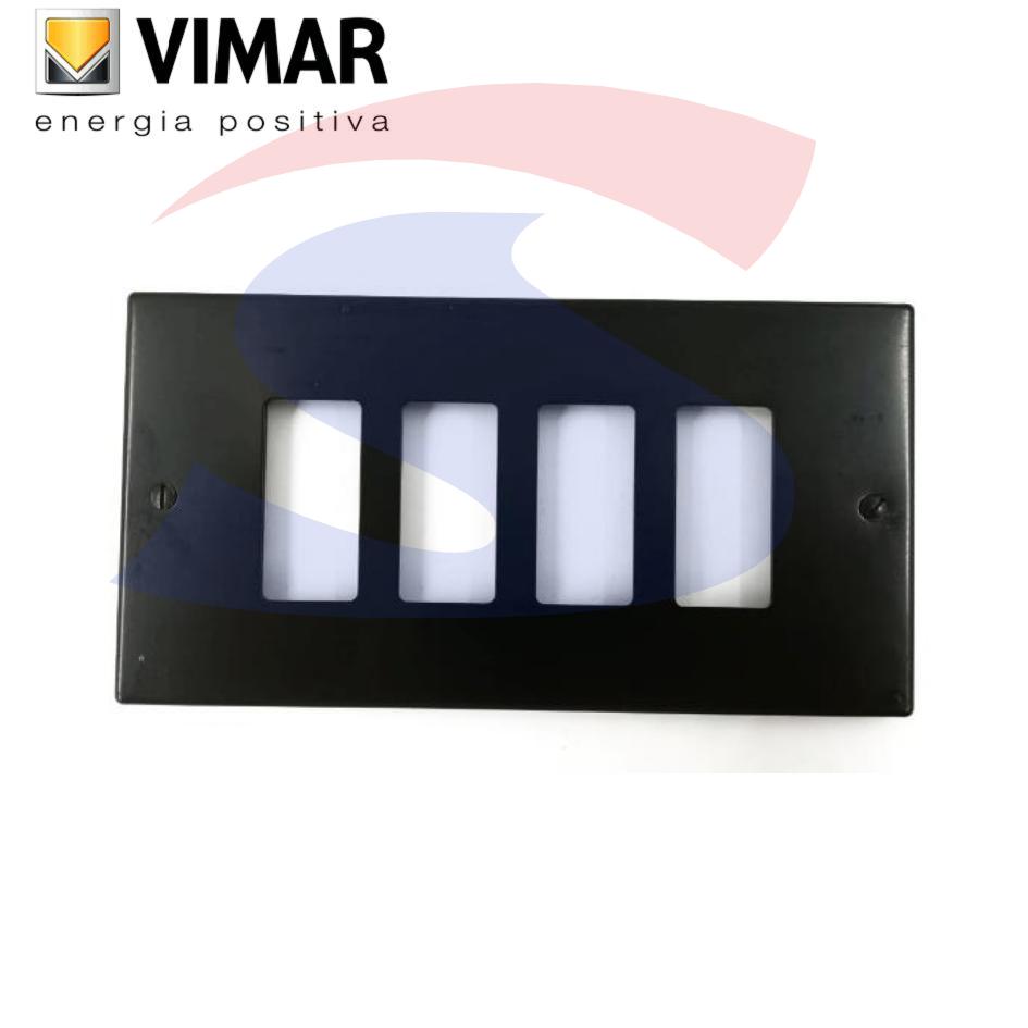 Placca con viti 5 posti color Bronzo della serie 8000 - VIMAR 08539.BR