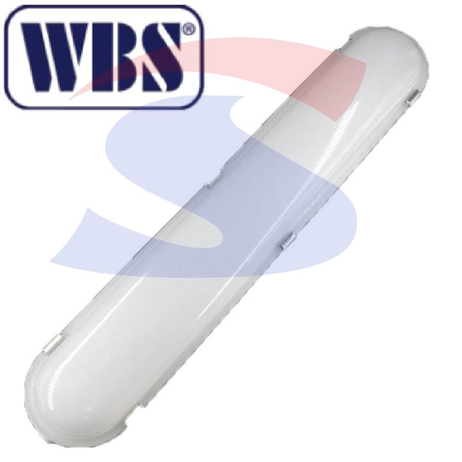Plafoniera stagna LED Ovale grigio luce bianco naturale 4000 - WBS OM20404-C