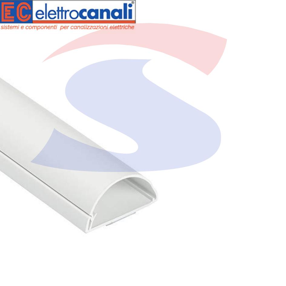 Canale a pavimento 50 x 12 mm Bianco RAL 9001 - ELETTROCANALI ECCAP5012B
