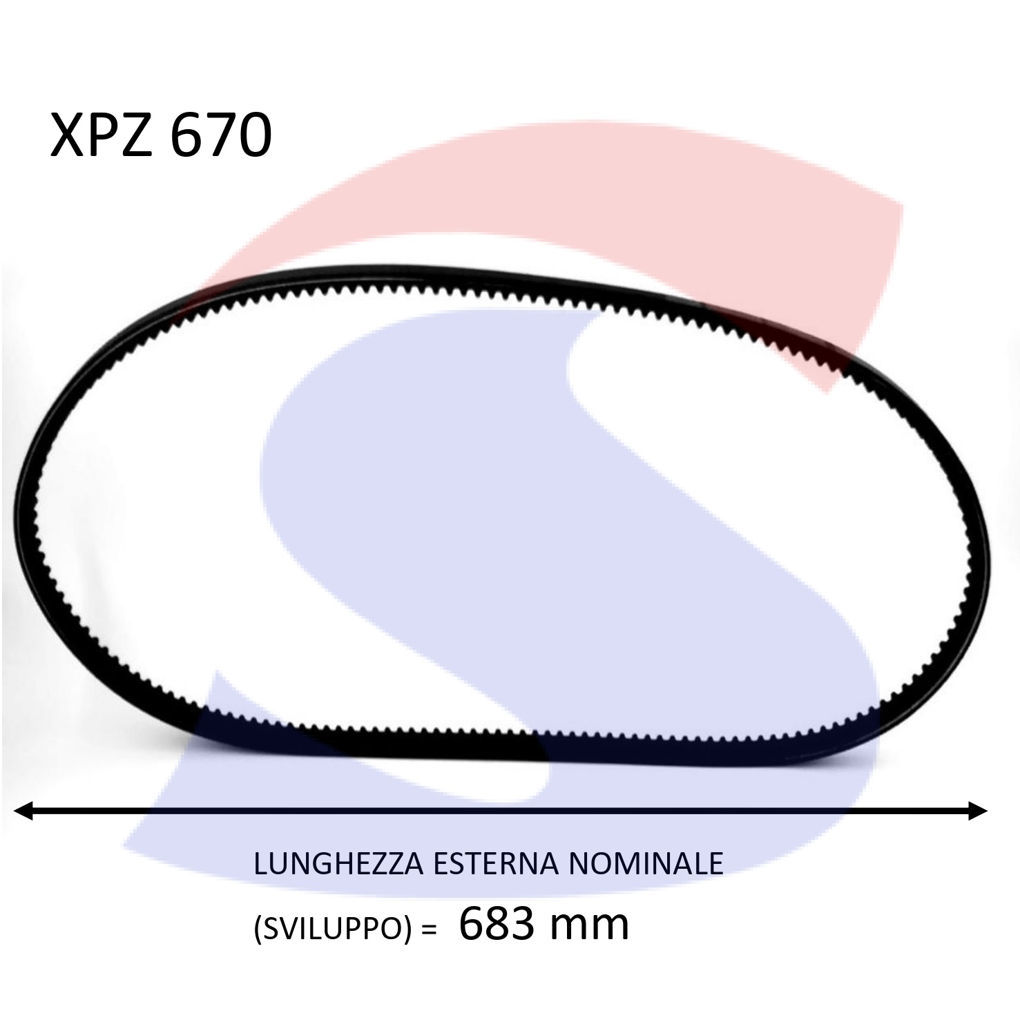 Cinghia OPTIBELT XPZ 670 - OPTIBELT XPZ670