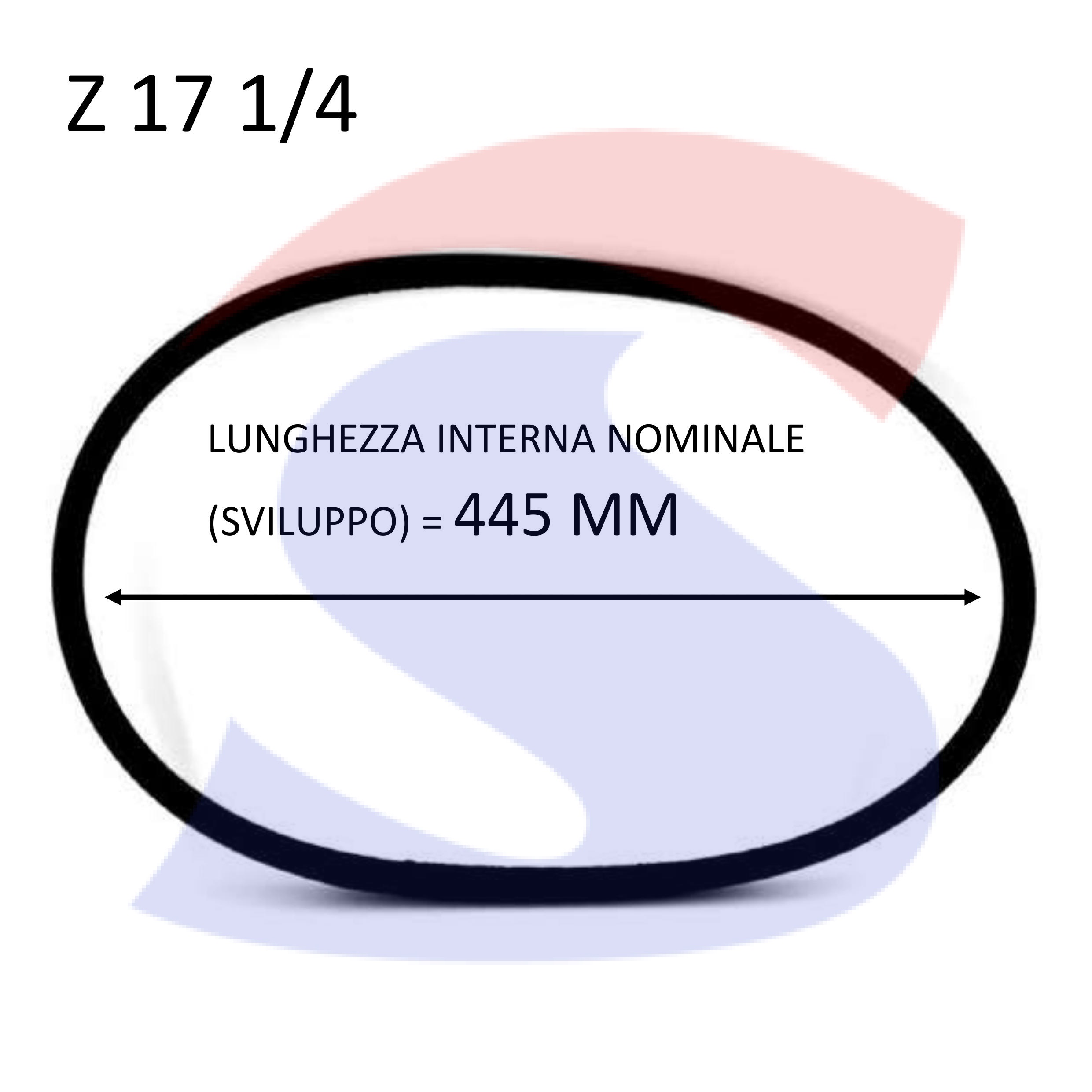 Cinghia PIBELT Z 17 1/4 - PIBELT Z17 1/4